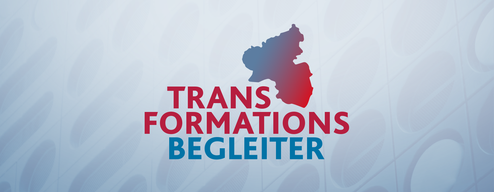 Bühnenbild mit Logo der Transformationsbegleiter.